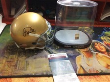 Isaiah Foskey Notre Dame Signed Mini Helmet JSA COA