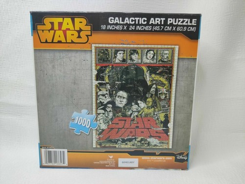 Rompecabezas de arte galáctico de Star Wars 18"" x 24"" 1000 piezas de Disney Cardinal - NUEVO - Imagen 2 de 2
