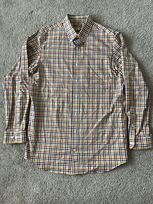 duluth trading dress shirts Duluth Trading Dress Shirt Large Tall Men's Blue Check Long Sleeve Button Down