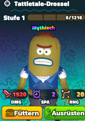 TATTLETALE STRANGLER! SPONGEBOB TOWER DEFENSE UNIT! INTERNATIONAL SHOP!