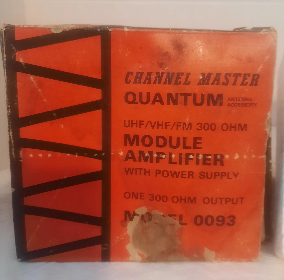 NEW VINTAGE Channel Master Quantum UHF VHF FM 300 OHM Module Amplifier 0093 READ - Image 2 of 4