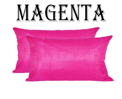 magenta throw pillow