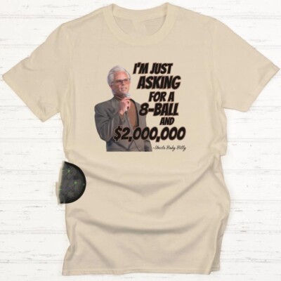 Baby Billy crewneck T-Shirt- 8ball and 2 million dollars - righteous gemstones