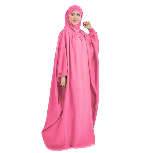 Muslim Women Prayer Caftan Khimar Burqa Dress Islamic Abaya Kaftan Robe Ramadan - Picture 26 of 54
