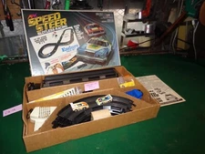 1979 Aurora AFX Road Blocker Speed Steer Slotless Race Car Set