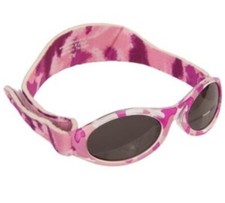 Baby Banz infant sunglasses, Pink Camo. New In Package.