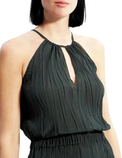 NEW  L  THEORY 345 DRESS midi maxi GREEN gathered cami cocktail similar vince