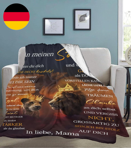 Kuscheldecke Flauschige Personalisierte Geschenke Decke Für Meinen Sohn, Super W - Bild 5 von 12