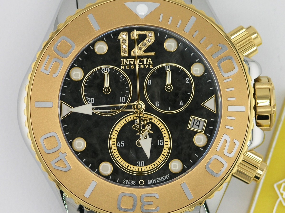 NEW INVICTA RESERVE 45370 GRAND DIVER SWISS CHRONOGRAPH WATCH
