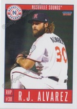 2021 Nashville Sounds RJ Alvarez RC Rookie Milwaukee Brewers