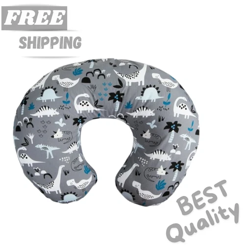 Boppy Nursing Pillow Original Support, Gray Dinosaurs