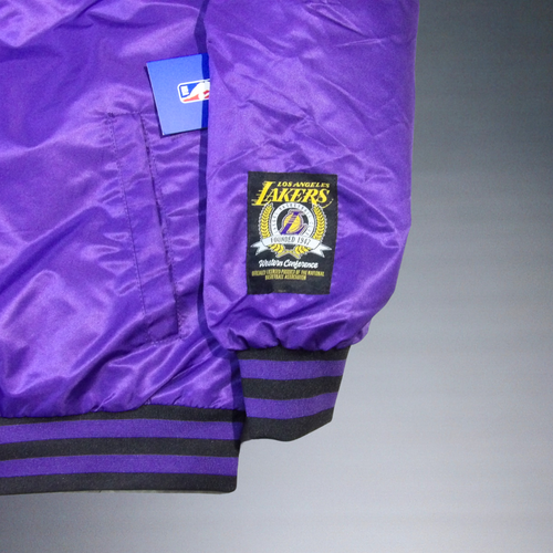 GIACCA BOMBER ULTRA GAME NBA LOS ANGELES LAKERS STAMPA ADULTO TAGLIA LARGE - Foto 3 di 7