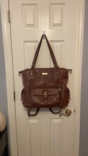 Lily Jade Meggan Bag/Diaper Bag Brandy  Jade with gold hardware