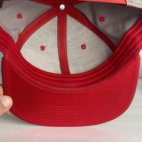 Nintendo Controller Hat Cap Snap Back Mens Gray Red Flat Bill Video Games NES
