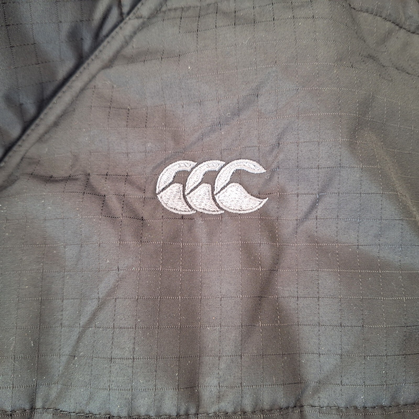 Canterbury Rugby Tech Padded Full Zip Jacket 2XL XXL Chest 56" Black/Grey Men's image 5