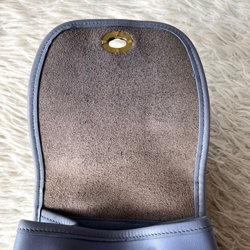 RARE Old Coach Turnlock Mini Backpack 9960 Hyacinth Blue Glove-Tan Leather Used - Picture 13 of 17