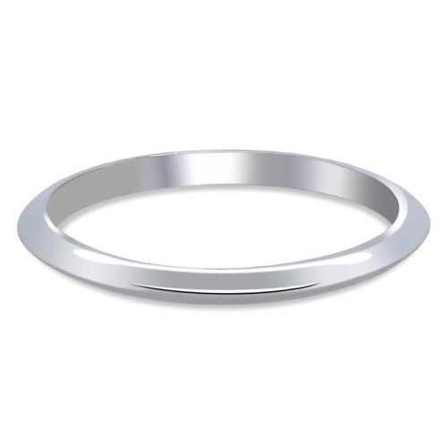 TIFFANY & Co. Platinum 2mm Knife Edge Wedding Band Ring 8.5