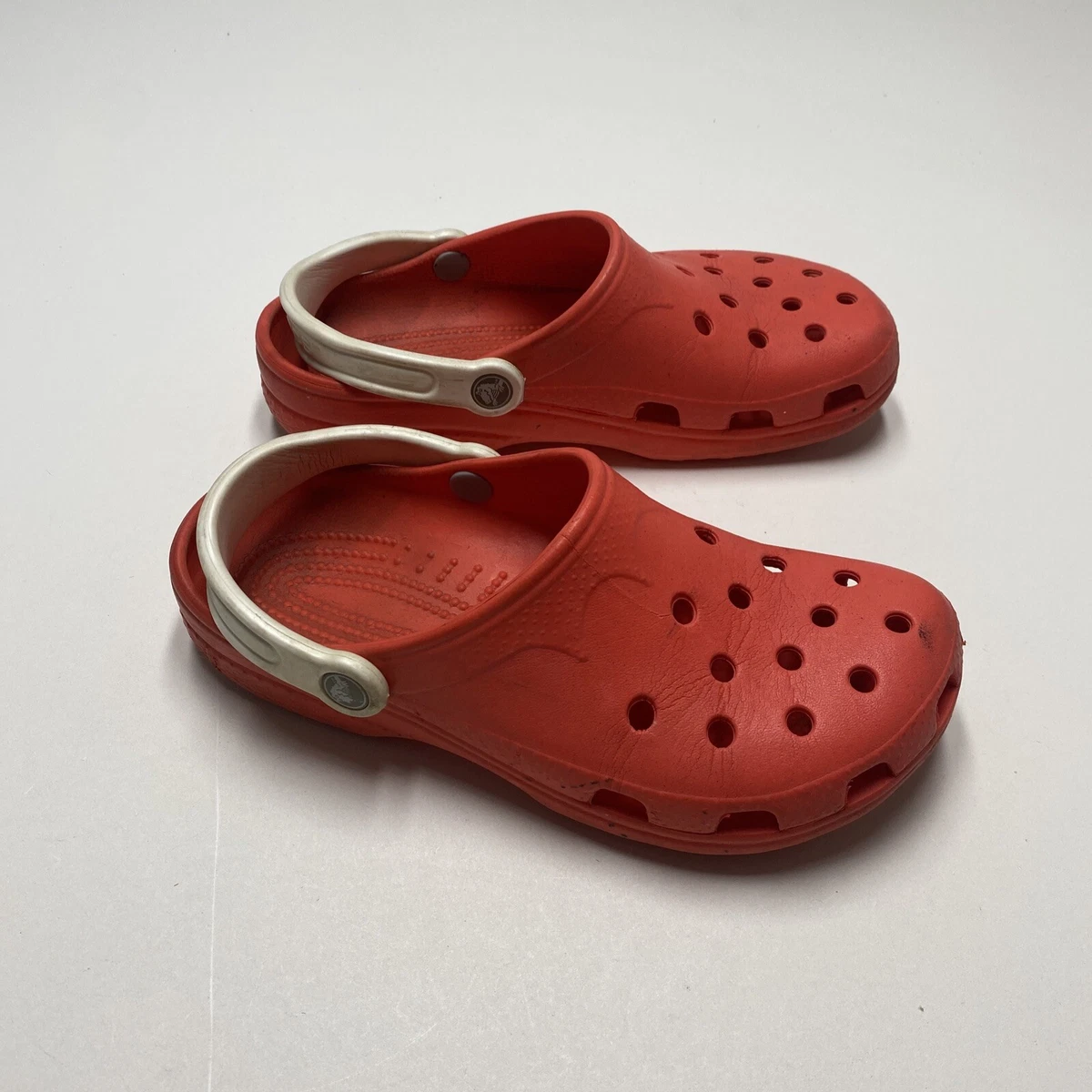 Red Crocs Unisex Adult Clog Shoes Size M 6 7 W 8 9