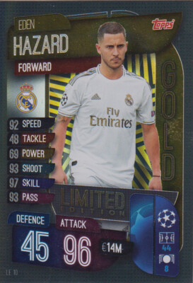 Topps Champions League 19 20 2019 2020 LE10 Eden Hazard Limitierte Karte