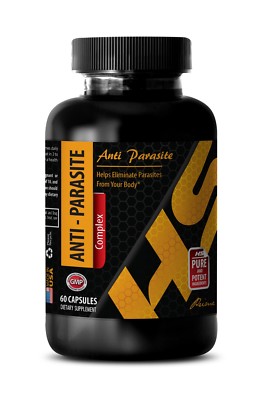 Detox Candida Cleanse - ANTI-PARASITE COMPLEX - anti aging 1 Bottle 60 Capsules