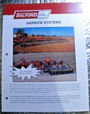Factory Dealership Spec Brochure Salford Harrow Systems 4 pages FREE SHIPPING
