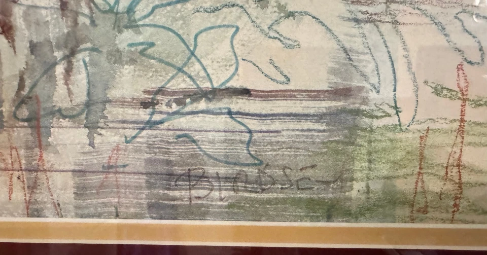 Original Alfred Birdsey Watercolor Signed Bermuda Harbor Scene markystore - Image 2 of 4