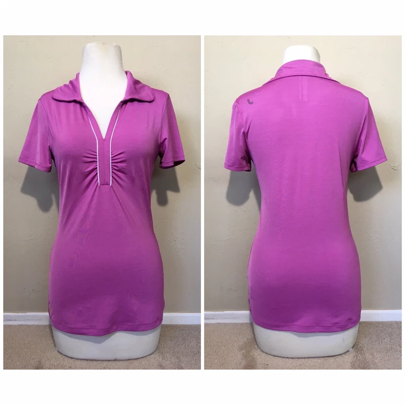 lole upf 50+ ruched buttonless short sleeve msrp $90 shirt