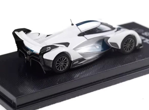 CM 1:64 White Solus GT Racing Sports Model Diecast Metal Car - Picture 7 of 9