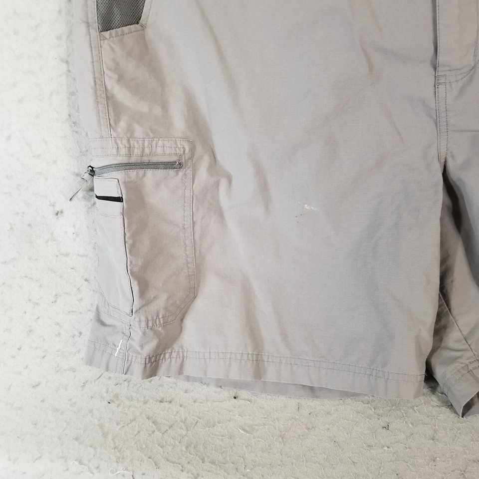 Bermuda de caminhada Reel Legends Cargo masculina 2XL XXL cinza conforto cintura pesca ao ar livre - Imagem 4 de 4