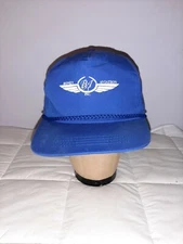 Vintage Boney Aviation Fat Rope Trucker Hat Snapback Cap