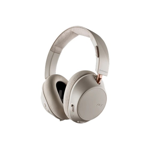 Plantronics BackBeat GO 810 Stereo Wireless Over Ear Headphones in Bone White - Picture 1 of 3