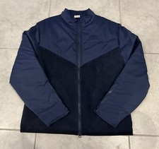 1970  s Vintage Nike Sportswear Navy Blue Windbreaker Track Jacket Size Large