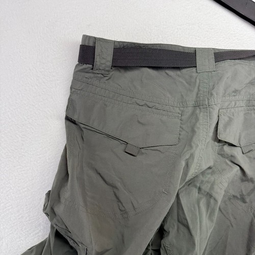 Columbia Pants Men's 34x32 Green Hiking Outdoor Convertible Zip Off Tech Logo - Picture 9 of 10