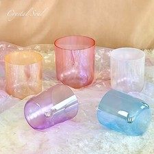 Crystal Soul 432Hz Crystal Singing Bowl Five Glands Set Customizable With Bag