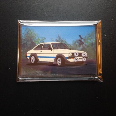 Ford Escort Mk2 RS 1800 Kühlschrankmagnet starr klar Kunststoff 