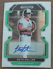 2022 Panini Prizm Draft Picks White Donut Circle Auto Seth Keller #PDP185 /50