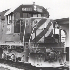 1973 Burlington Northern Railway Electromotive Sd-45 6433 Aurora Illinois
