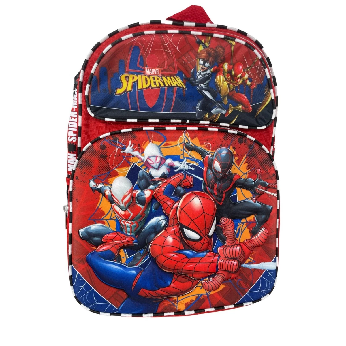 Marvel Avengers Boys Backpack Superhero Spider-Man Kids Backpack 16 inch