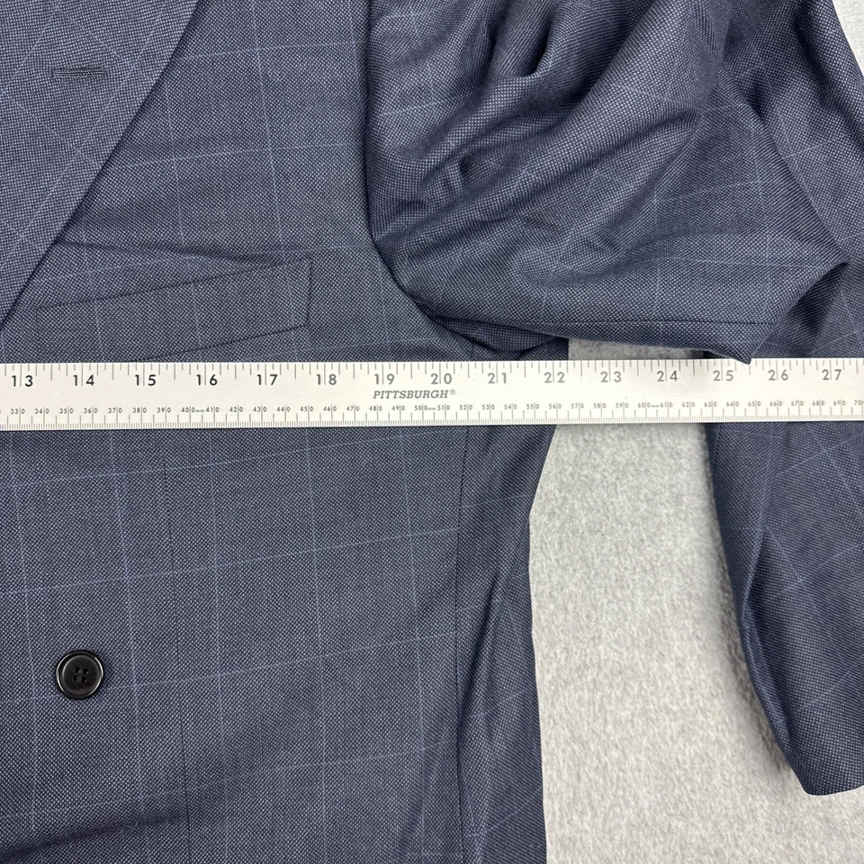 Blazer Luciano Barbera Para Hombres 44R Ventana 100% Lana Pico Solapa DB Chaqueta Deportiva Foto 4 de 4