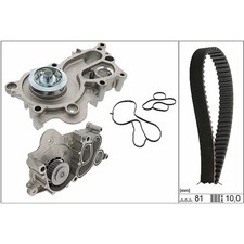 INA Wasserpumpe + Thermostat + Riemen für VW GOLF 7 POLO 5 6 TOURAN UP 1.0 TSI