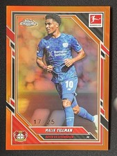 Malik Tillman 2025-26 Topps Chrome Bundesliga Orange Refractor Base /25 #65