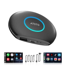 Ai Box Carplay/Android Auto Wireless Adapter, Android 13 6-in-1 Ai Box,4G LTE...