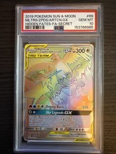 Moltres Zapdos Articuno GX 69/68 Rainbow Rare 2019 Pokemon Hidden Fates PSA 10  on eBay