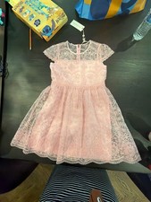 LoveShackFancy Kappy Dress in Pale Pink girls size 12y better for 10 NEW FASTS