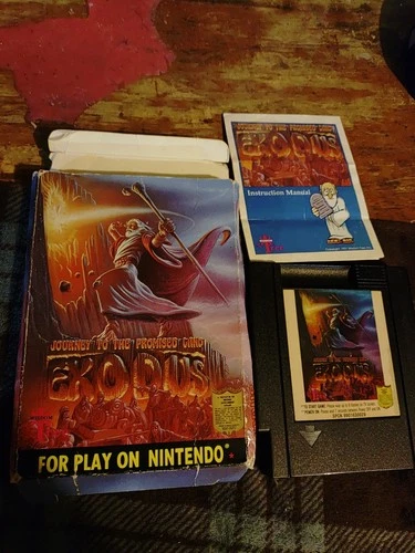 Vintage Exodus Nintendo Game With Manual