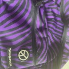 Yak Pak Purple Zebra Tiger stripe Backpack Adjustable Straps — photo 3