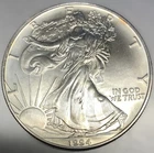 1994 $1 American Silver Eagle 1 oz BU 0.999 Fine Silver Key Date US Coin -3939