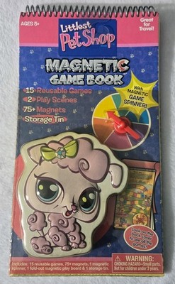 Littlest Pet Shop Vintage Magnetic Game Book, Hasbro in 2007 New Sealed