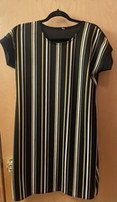 Women Stylish Striped Design Bodycon Casual Short Dress