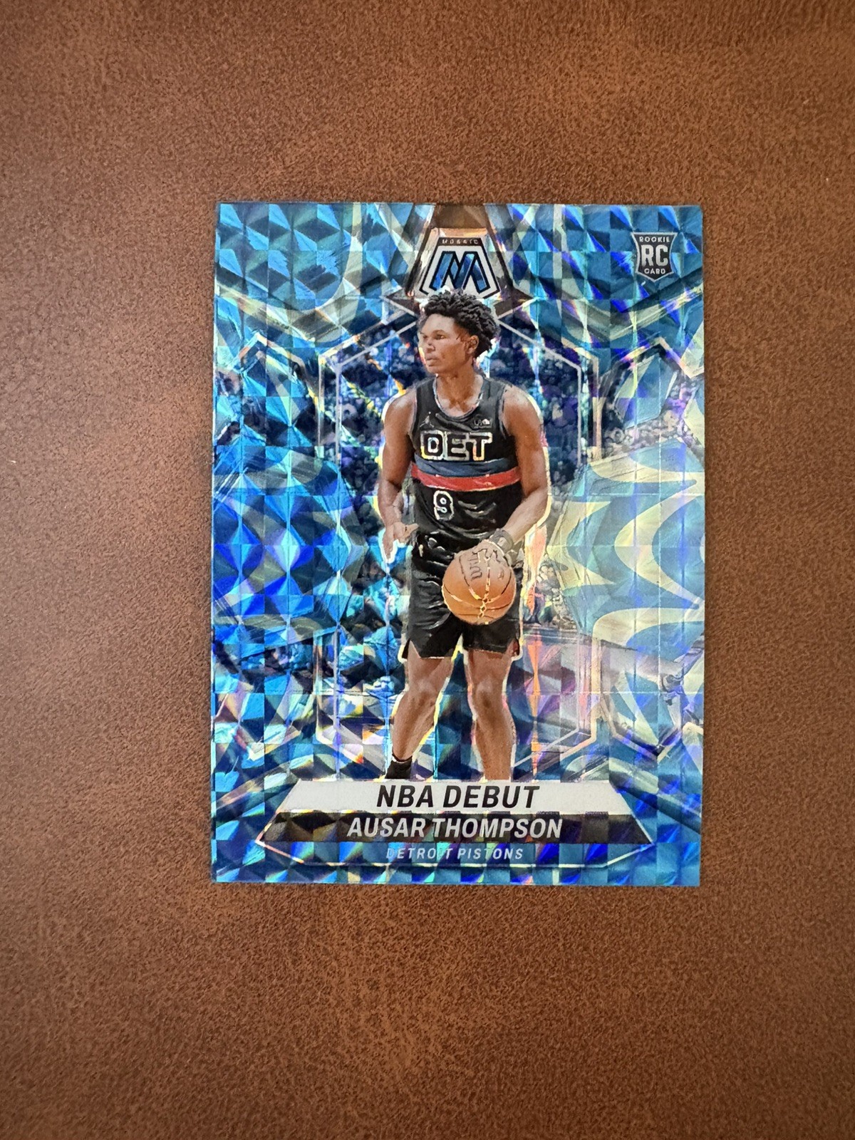 2023-24 Mosaic - NBA Debut Ausar Thompson RC #262 Reactive Blue Prizm Detroit